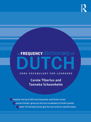 cover image of A Frequency Dictionary of Dutch